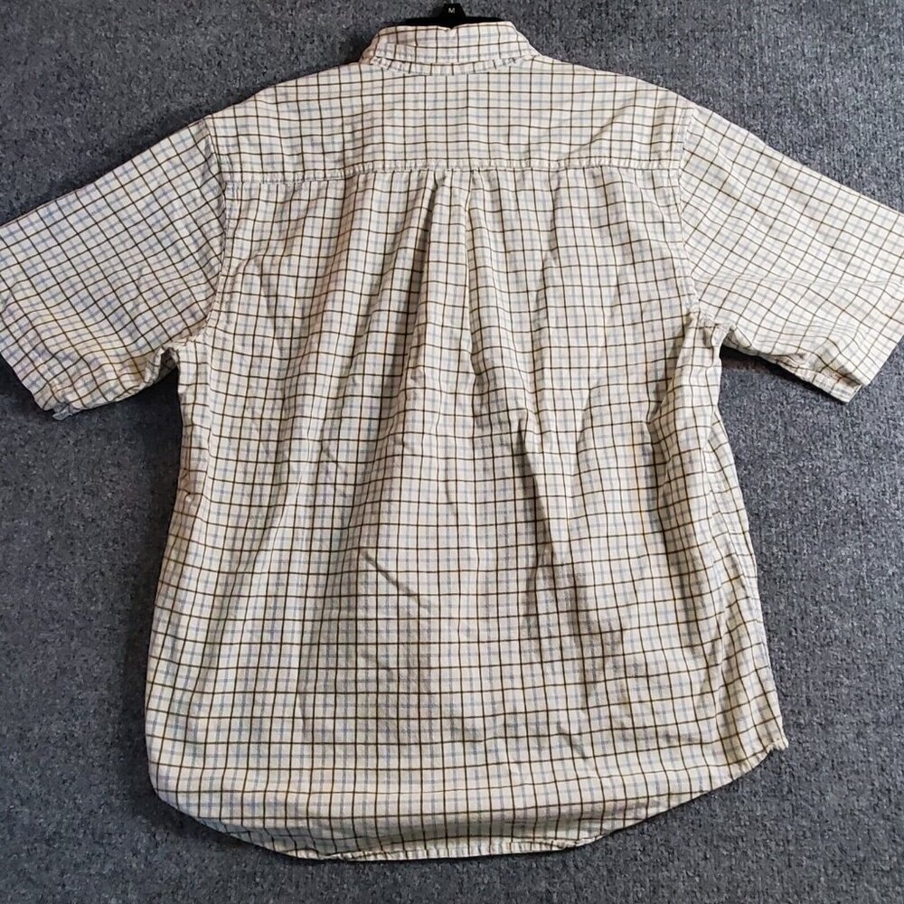 Carhartt Men's Size Large L Short Sleeve Button Down Plaid Adult Shirt Pockets - Picture 5 of 9